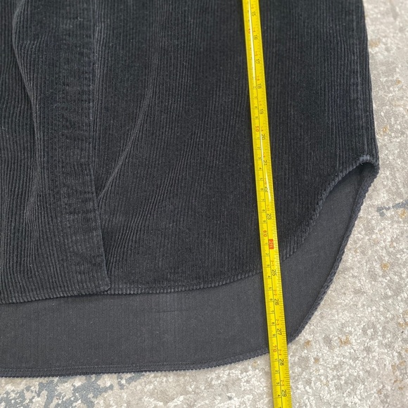 COS Loose-Fit Corduroy 100% Cotton Shirt Jacket Sz 2 Black Oversized Fall Staple - Picture 5 of 11